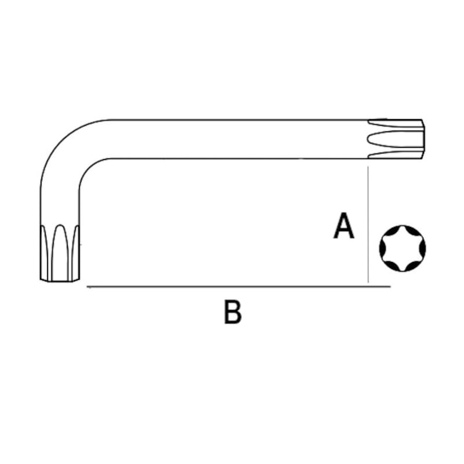 Jogo de Chave Torx com Argola 9 Peças T10 a T50 112667 SPARTA-ce276345-a5ae-4376-86fd-53b00312a271