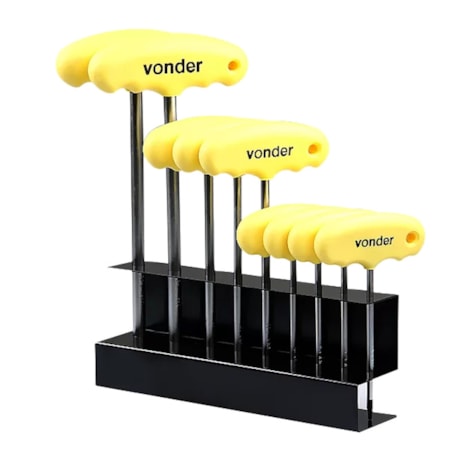 Jogo de Chave Torx T T10 a T50 9 Peças com Suporte 3573100500 VONDER-0baacf80-cd5a-4f19-9dff-b6c0cce9e08a
