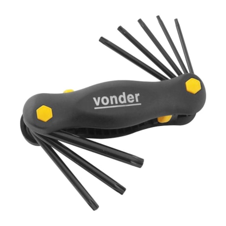 Jogo de Chave Torx T9 a T40 8 Peças com Suporte 573009040 VONDER-28ea5e8f-d2c5-483b-95bf-a2e857228193