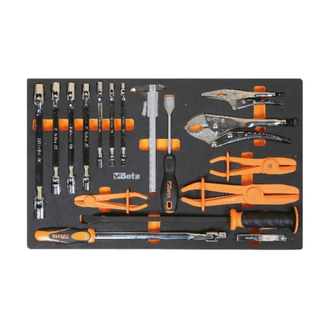 Jogo de Chaves + Alicates + Ferramentas de Medição 17 Peças em Módulo de EVA M78 BETA-d69d376d-9398-42dc-b02a-fe601ead1c9a