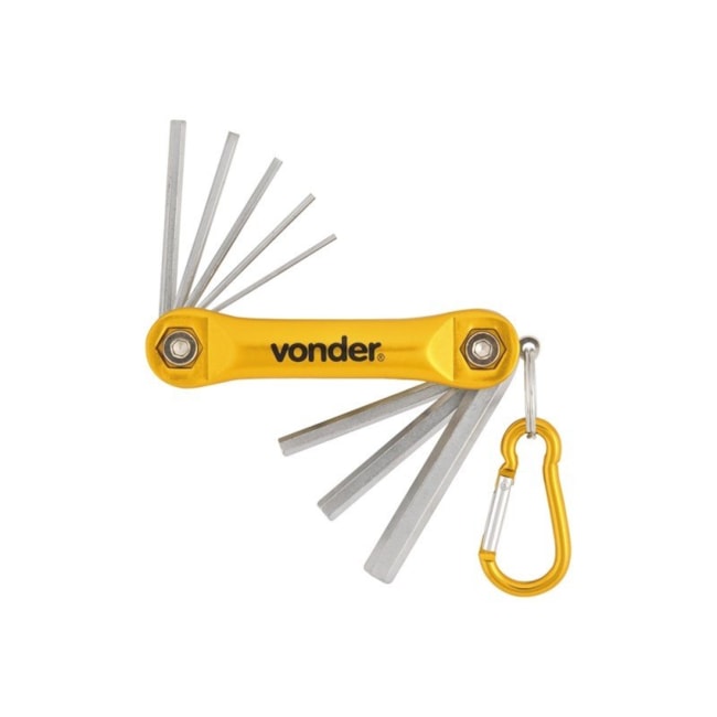 Jogo de Chaves Allen Hexagonais Suporte 1.5 a 8.0mm 8 Peças 3573150080 VONDER-a7f6862a-3289-4118-a1c5-a8920d08c7e0