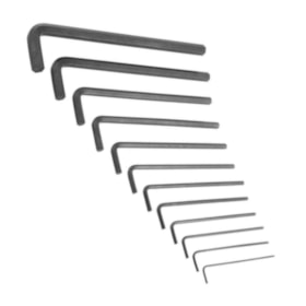 Jogo de Chaves Allen Tipo L 1.5MM a10mm e 1/16