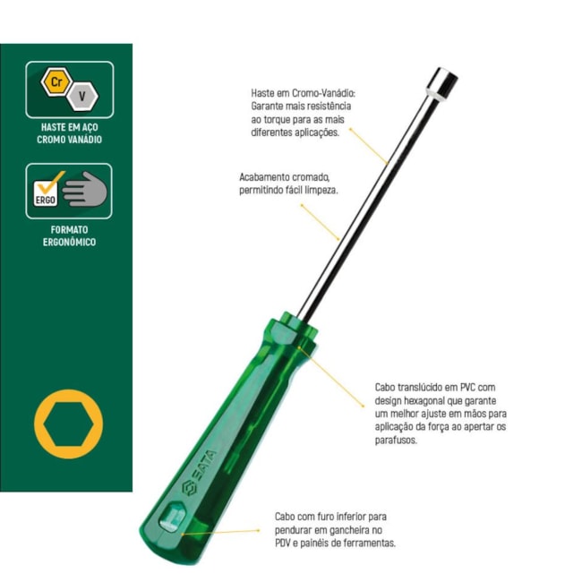 Jogo de Chaves Canhão 3/16