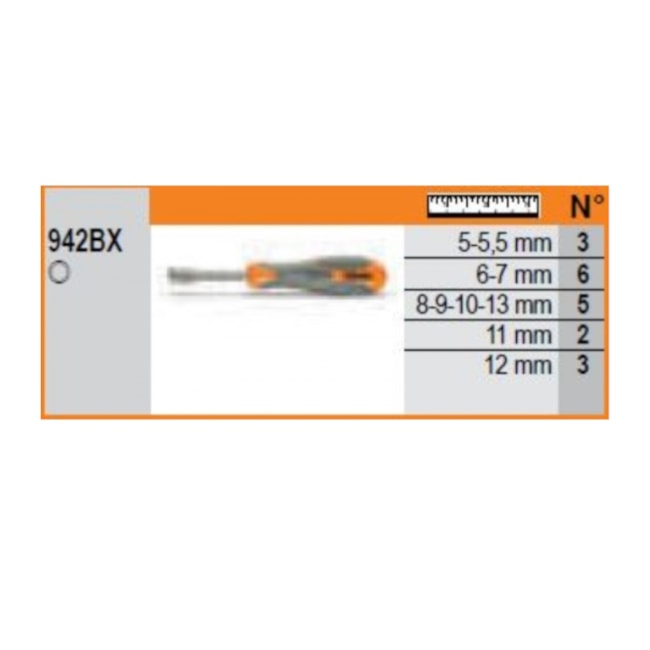 Jogo de Chaves Canhão de 5 a 13mm Curta com 43 Peças com Expositor 942BX/DG BETA-80ebe9a7-4aee-44af-a3ea-0e203a128050