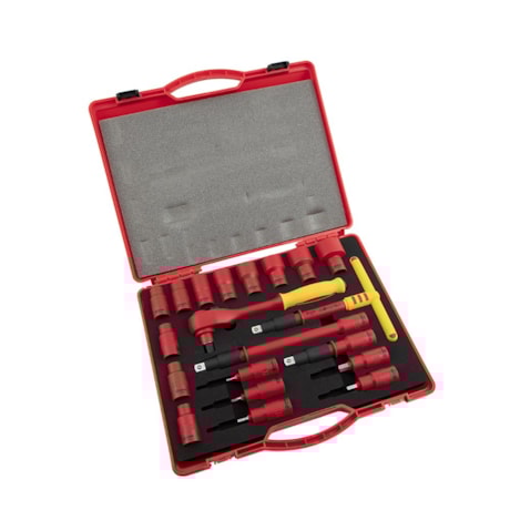 Jogo de Chaves Catraca Isoladas 1000V VDE com 20 Peças ST09267 SATA-81626c6c-724d-47db-93fa-dd49180213e6