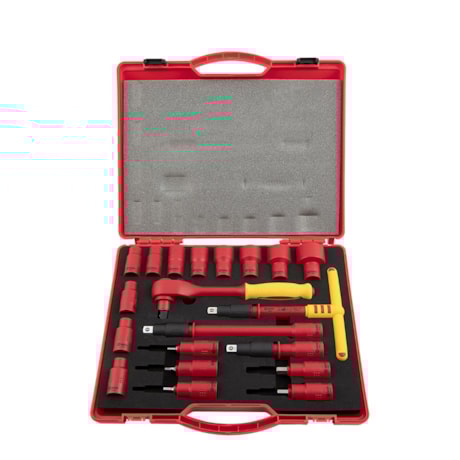 Jogo de Chaves Catraca Isoladas 1000V VDE com 20 Peças ST09267 SATA-16d3d2e5-5cdc-485f-8c4a-fb31bfcd9235