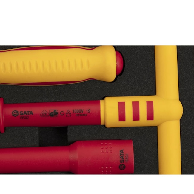 Jogo de Chaves Catraca Isoladas 1000V VDE com 20 Peças ST09267 SATA-9e238f2a-e170-49e5-bbd4-026aa92a8305