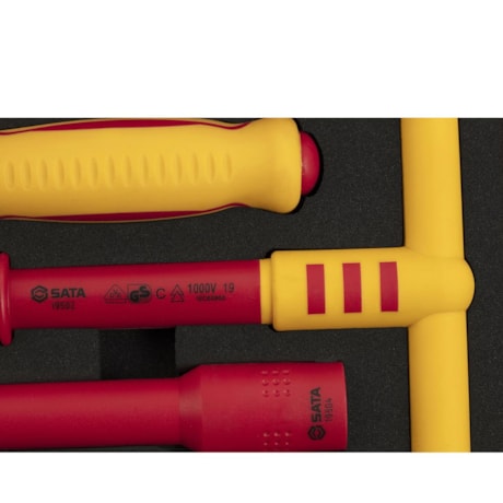 Jogo de Chaves Catraca Isoladas 1000V VDE com 20 Peças ST09267 SATA-b59ac44a-8d98-4edd-a3fa-866dfd77f269