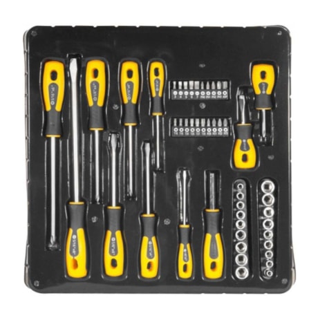 Jogo de Chaves com 49 Peças Fenda / Phillips / Hexalobular / Bits 3072049000 VONDER-d67e4774-fa57-46a4-933d-f21d068f9966