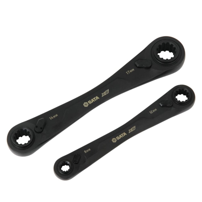 Jogo de Chaves com Catraca Quadbox X6 Reta com 2 Peças ST09059G SATA-6d681267-ee81-4556-91fe-9ced5c6e12a0