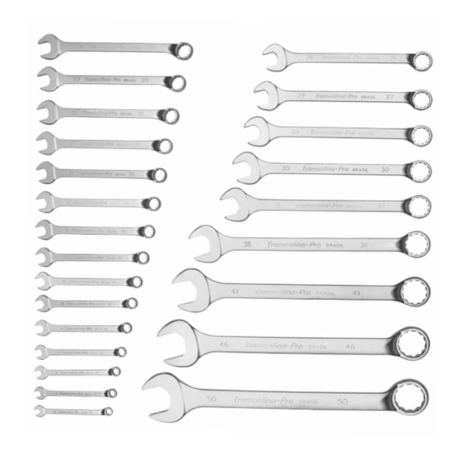 Jogo de Chaves Combinada 10 à 50 mm 24 Peças 44660/224 TRAMONTINA PRO-94cc6bb7-b371-48dc-8ef4-1fd6fbc7f59a