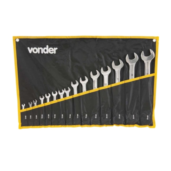 Jogo de Chaves Combinada 6 à 32 mm 15 Peças 3735063200 VONDER-69a5cc1b-4c79-470a-b5c8-8109a53c23be