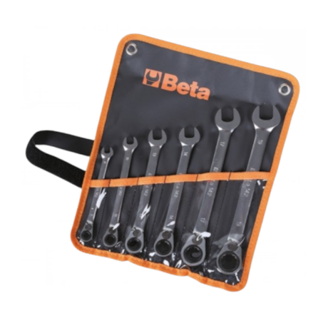 Jogo de Chaves Combinada Catraca 8 a 19mm Reversível 6 Peças 142/B6 BETA-88781172-8c80-4378-9299-916b89f0e682