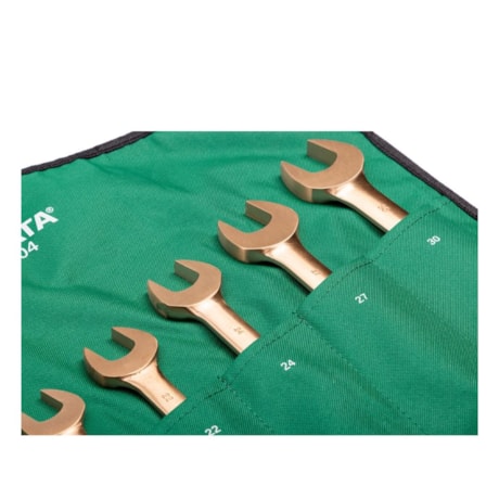 Jogo de Chaves Combinada Cobre-Berílio 14 a 30mm Antifaíscante com 9 Peças ST31304 SATA-2f2dc6df-a95d-409c-9525-a55e2da513e9