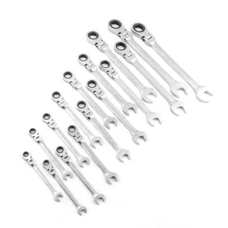 Jogo de Chaves Combinada com Catraca Flexível de 8 a 25mm com 16 Peças ST09044G SATA-5fb57155-00fb-45b7-9070-c3f762ec1f59