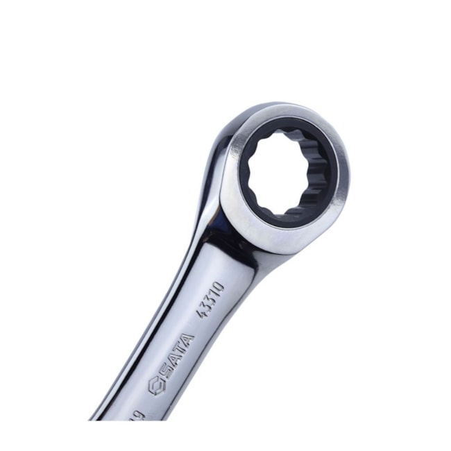 Jogo de Chaves Combinada Curta com Catraca 10 a 19mm com 10 Peças ST09025G SATA-7e184580-a63f-4e2b-a715-7712885aa09d