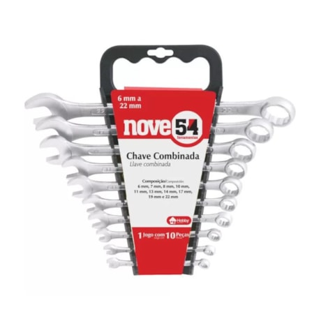 Jogo de Chaves Combinada de 6 à 22 mm 10 Peças 3603062200 NOVE54-ce45f15e-e1af-4459-aa1d-0f6caa3b03be