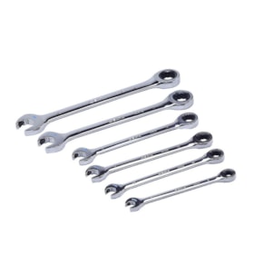 Jogo de Chaves Combinada Fixa com Catraca Speedy 8 a 19mm com 6 Peças ST09033G SATA