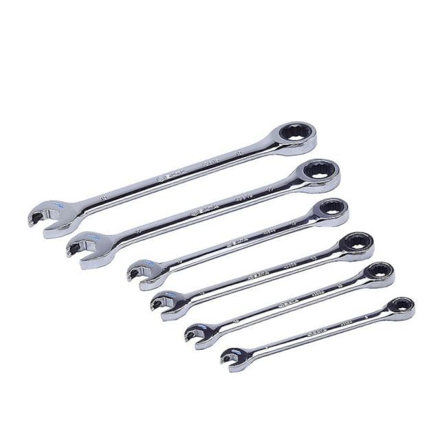 Jogo de Chaves Combinada Fixa com Catraca Speedy 8 a 19mm com 6 Peças ST09033G SATA-78ead7b6-3699-4fe3-bb76-0d939e9f016f