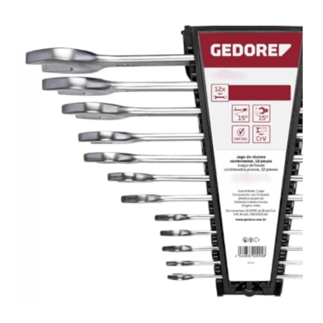 Jogo de Chaves Combinadas 10mm a 32mm com 12 Peças R09105012 GEDORE RED-679849ed-0c04-4edc-8ae4-832066aee12c
