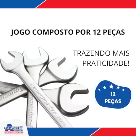 Jogo de Chaves Combinadas 12 Peças 44660/292 TRAMONTINA PRO-3746c1de-5b4f-4ad8-937b-082b7468cb0b
