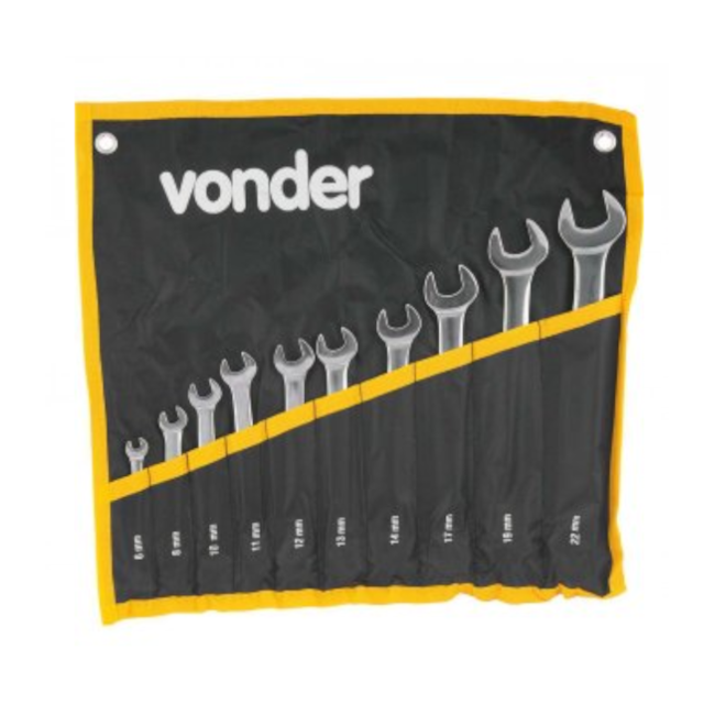 Jogo de Chaves Combinadas 6mm a 22mm Cromadas 10 Peças 3735062200 VONDER-9fa433cd-fa9b-4782-bb22-9b90d06e3a54