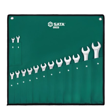 Jogo de Chaves Combinadas 8 a 24mm 14 Peças ST09026G SATA-9ca4661c-8d0c-4e90-aa36-cc4583501792