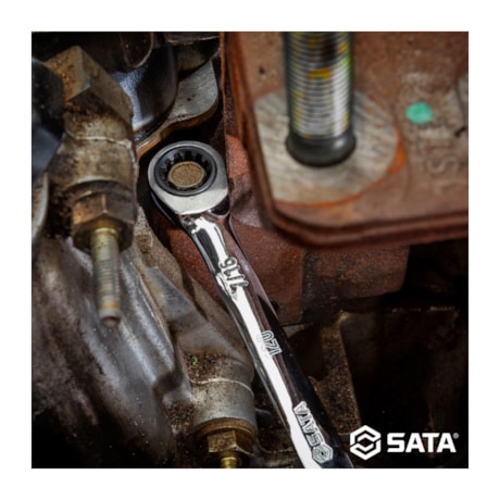 Jogo de Chaves Combinadas 8MM A 18MM com Catraca 120XP com 7 peças ST08043U SATA-c14928e1-9c30-47b2-b18d-3c6789e8733e