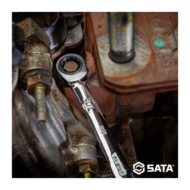 Jogo de Chaves Combinadas 8MM A 18MM com Catraca 120XP com 7 peças ST08043U SATA-090ef7e5-039f-4610-b3b9-62fa615b9cb0