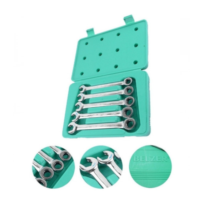 Jogo de Chaves Combinadas Catraca 10 a 14mm Speedy com 5 Peças 8555BJ BELZER-128b9c35-de06-4d88-bee7-14991f0780ba