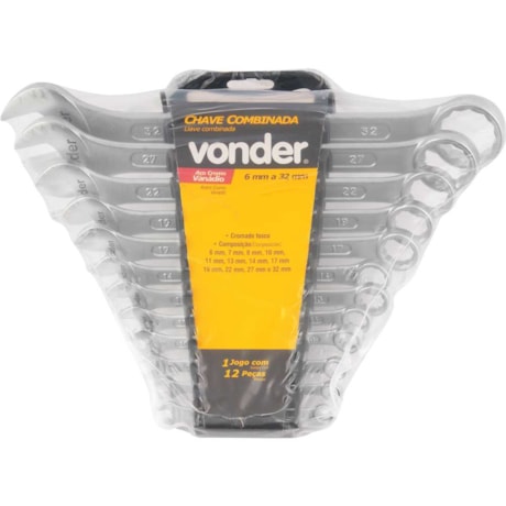 Jogo de Chaves Combinadas com 12 Peças 3742632000 VONDER-45651736-3e05-4495-9e07-496729756c49