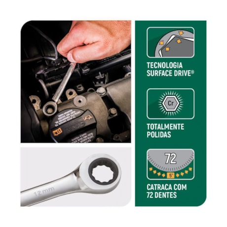 Jogo de Chaves Combinadas com Catraca 8 a 24mm 16 Peças ST08034L SATA-d9cd9be1-cda8-4f79-83f2-de07f5eb6712