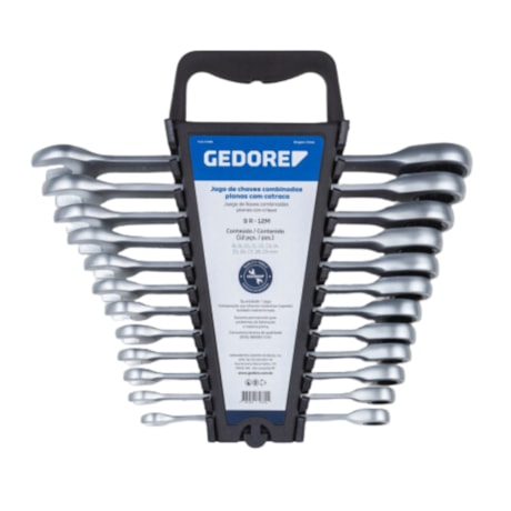 Jogo de Chaves Combinadas com Catraca 8mm à 19mm 12 Peças 031370 9R-12M GEDORE-8ba56b4c-5d8a-431e-a5c7-132fdb92fd19