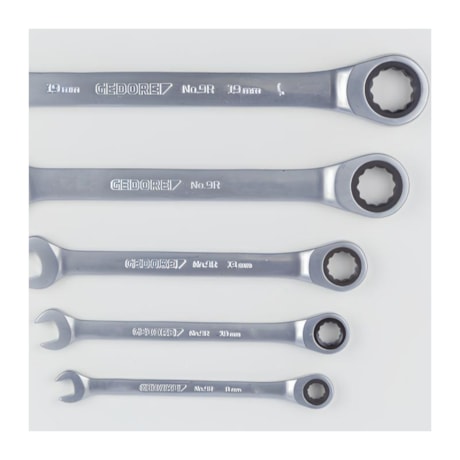 Jogo de Chaves Combinadas com Catraca Plana 8 a 19mm 5 Peças 031369 GEDORE-affe1a6e-45d4-43e0-8abb-adfcfda9cef0