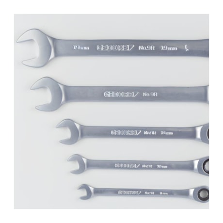 Jogo de Chaves Combinadas com Catraca Plana 8 a 19mm 5 Peças 031369 GEDORE-0d68dd70-2330-4879-8938-fa1e1db9022e