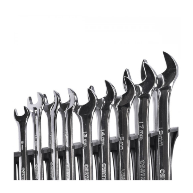Jogo de Chaves Combinadas Cromadas de 8 a 19mm com 9 Peças ST09020G SATA-fafb8dd4-9278-455a-be9f-aae55354a4f4