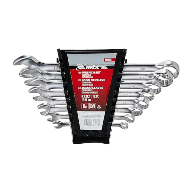 Jogo de Chaves Combinadas de 6 a 19mm com 8 Peças 154089 MTX-a0ba243b-f11c-4ee8-96b5-658d2ad6085f