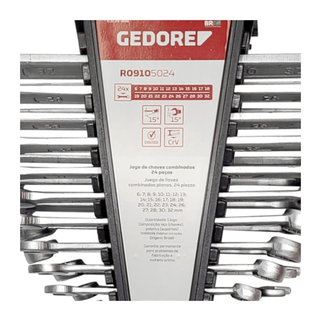 Jogo de Chaves Combinadas de 6 a 32mm com 24 Peças R09105024 GEDORE RED-7a2a51fc-b726-455d-bbb5-13b3e5e2380b