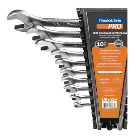 Jogo de Chaves Combinadas de 6mm a 22mm com 10 Peças 44660310 TRAMONTINA PRO-a34c356c-254d-49f7-afbc-90ed25cf404f