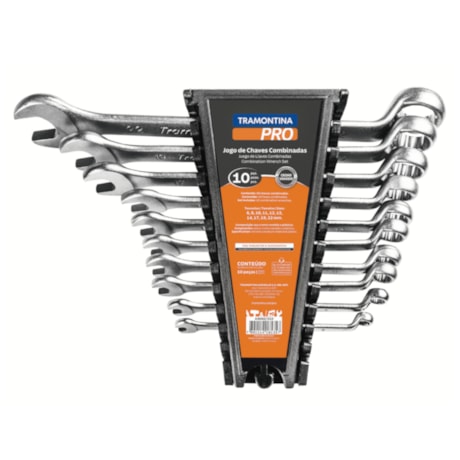 Jogo de Chaves Combinadas de 6mm a 22mm com 10 Peças 44660310 TRAMONTINA PRO-24a4ee0d-7cb3-4798-a852-05215a6faaa2