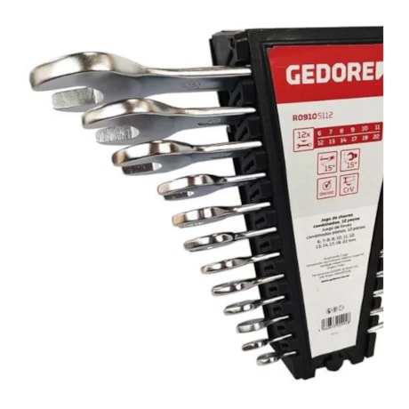 Jogo de Chaves Combinadas de 6mm A 22mm com 12 Peças R09105112 GEDORE RED-40ef686d-c153-43cf-85a6-860d080a9451