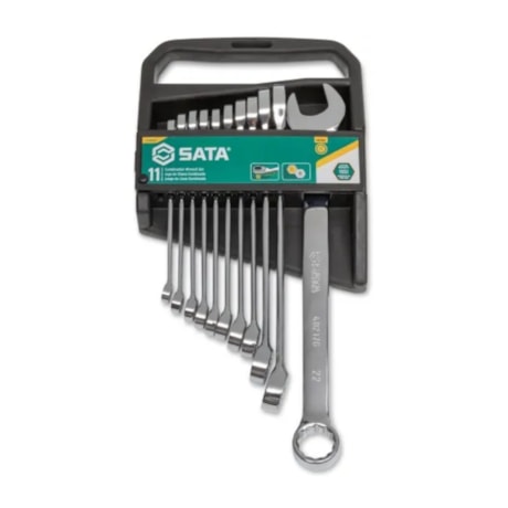 Jogo de Chaves Combinadas de 8 a 22mm 11 Peças ST09022G SATA-bc365a59-30ae-4d70-86bf-4008477a8b09