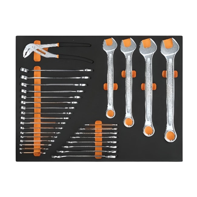 Jogo de Chaves Combinadas e Alicate com 30 Peças em Módulo de EVA MB12 BETA-3127fac9-a6d5-4603-a062-b0f871370b77