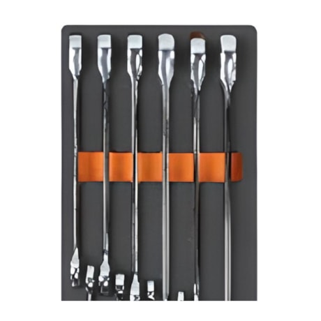 Jogo de Chaves Combinadas Reversíveis com Catraca Reta 12 Peças 8 a 19 mm em Módulo de EVA M44 BETA-5b438fff-39c6-4f07-9188-da91087c6507