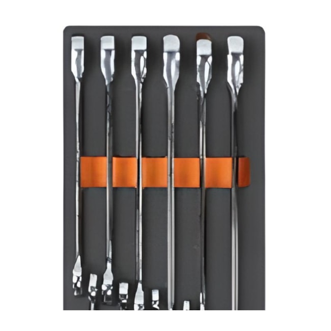 Jogo de Chaves Combinadas Reversíveis com Catraca Reta 12 Peças 8 a 19 mm em Módulo de EVA M44 BETA-08415ae4-7c36-4383-a326-f3b3409357d9