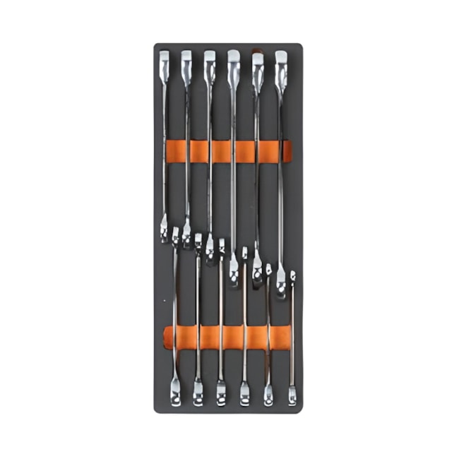 Jogo de Chaves Combinadas Reversíveis com Catraca Reta 12 Peças 8 a 19 mm em Módulo de EVA M44 BETA-e4519076-2885-4b5b-8696-782ec85fd971