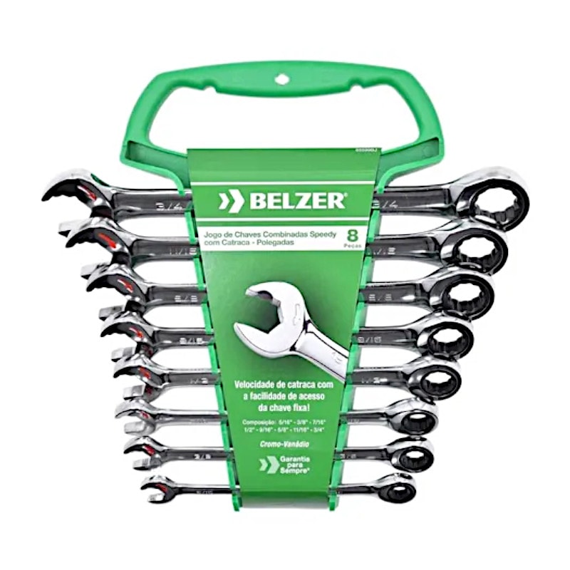 Jogo de Chaves Combinadas Speedy com Catraca 8 Peças 85599BJ