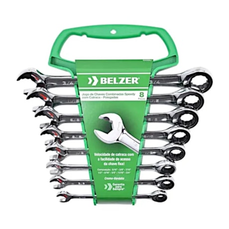 Jogo de Chaves Combinadas Speedy com Catraca 8 Peças 85599BJ BELZER-d0a5367b-b481-455a-a4ef-cdd87e864137