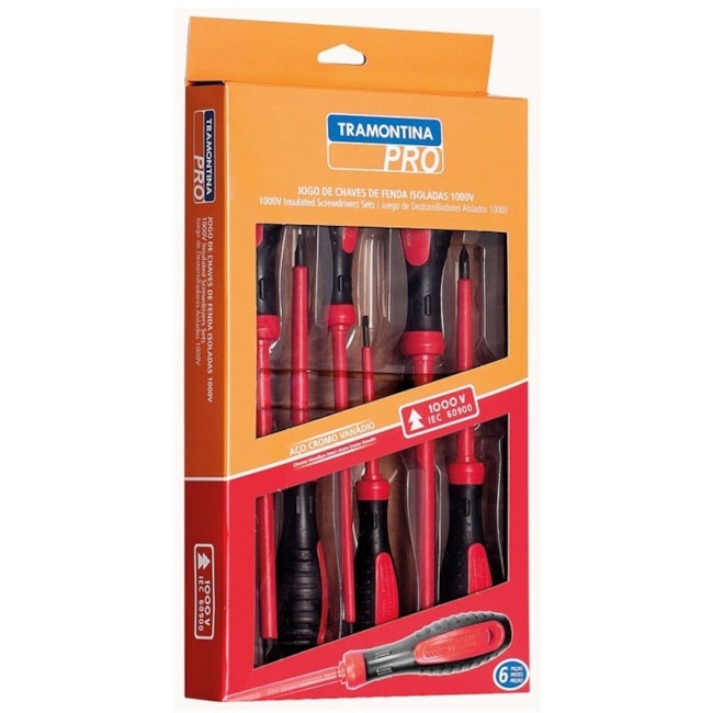Jogo de Chaves de Fenda e Philips Isoladas 6 Peças 44315/406 TRAMONTINA PRO-59df270f-2249-4175-a6e4-2cd8126beab4