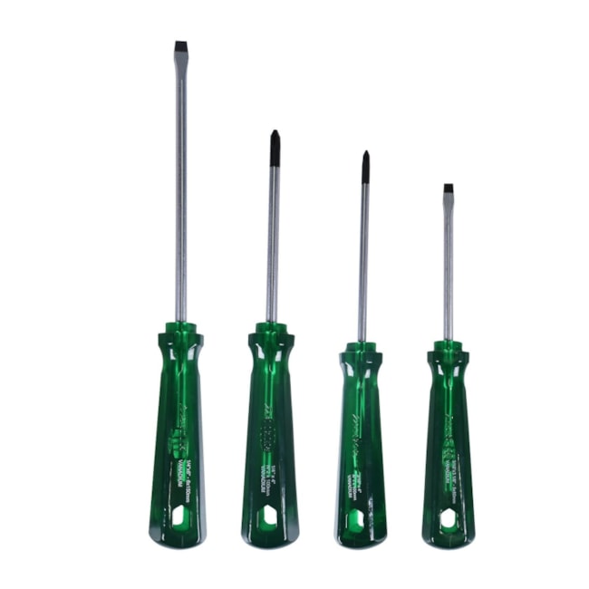 Jogo de Chaves de Fenda e Phillips 1/4